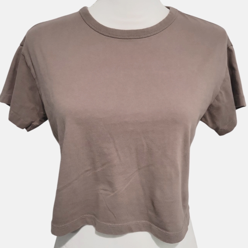 Forever 21 Casual Brown Crop Top Size XS
